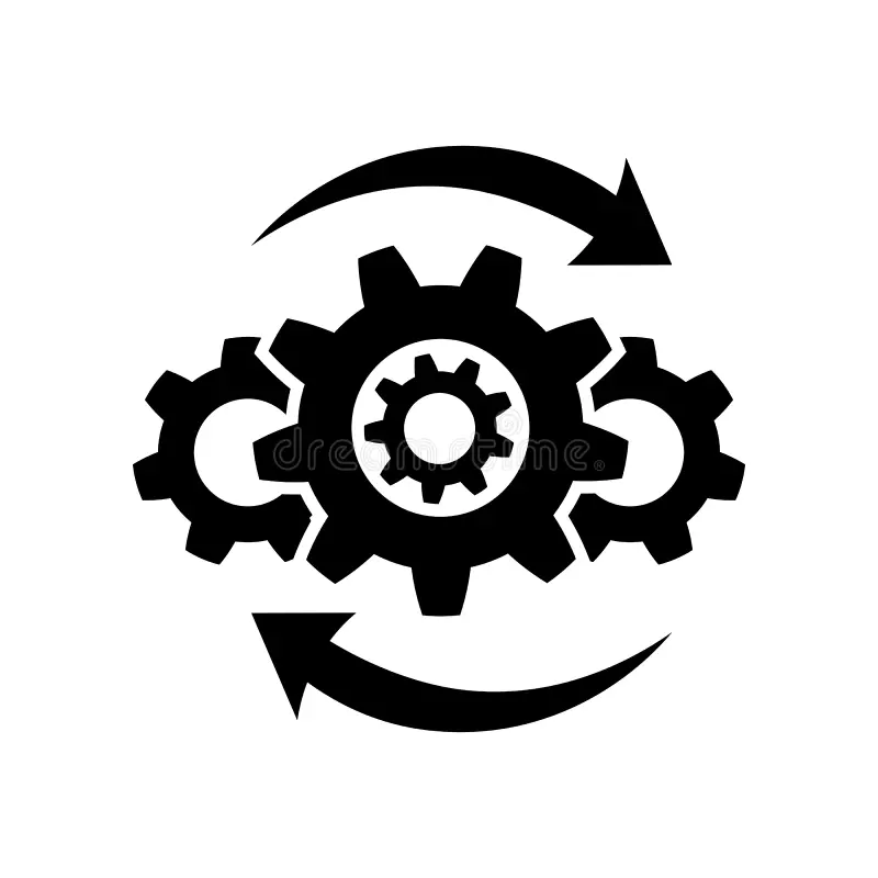 operations icon flat style white isolated symbol black your web site design app ui simple process vector illustration 156422564